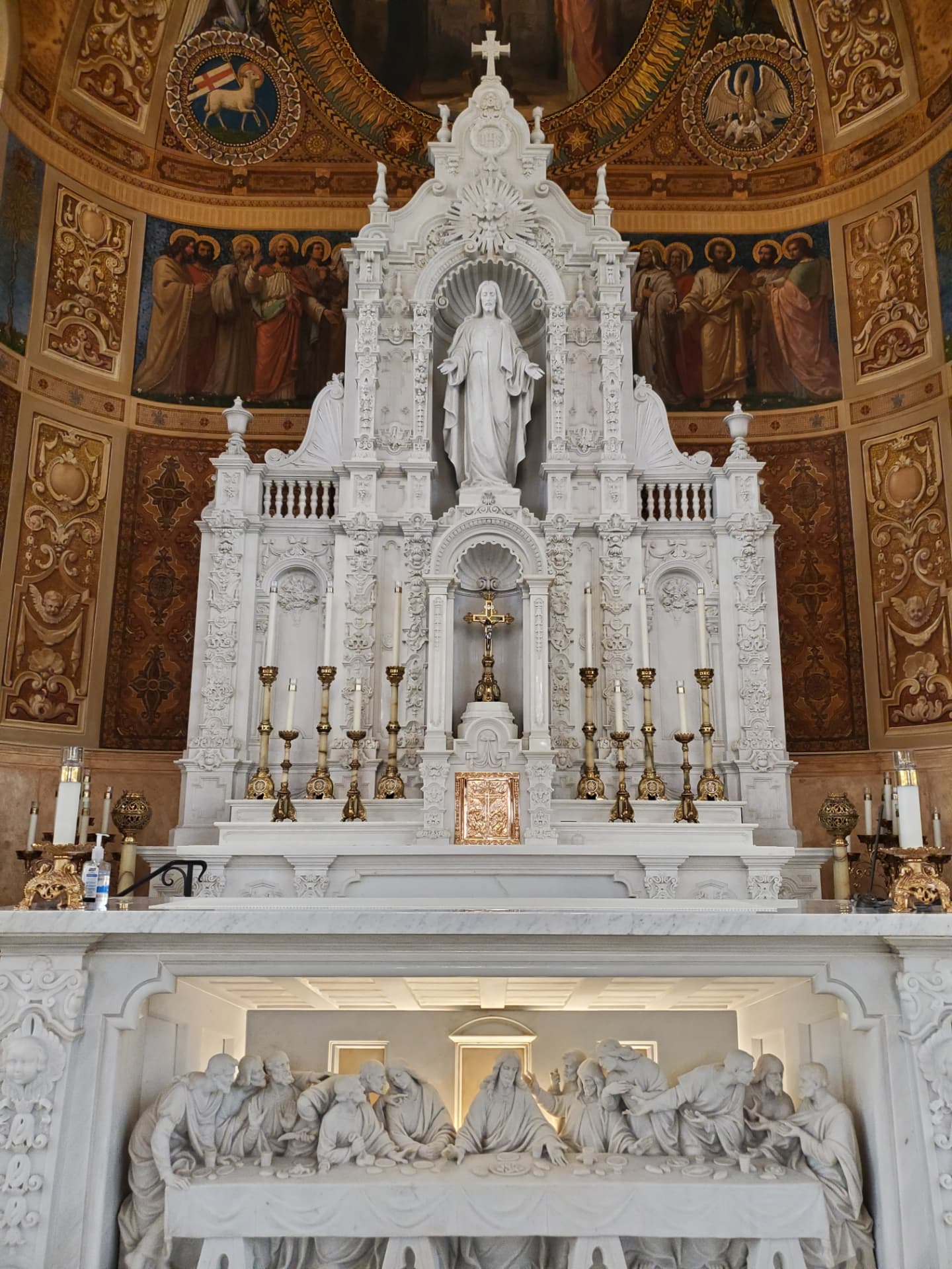 Interior sanctuary of the Basilica of St. Edward in Palm Beach, Florida