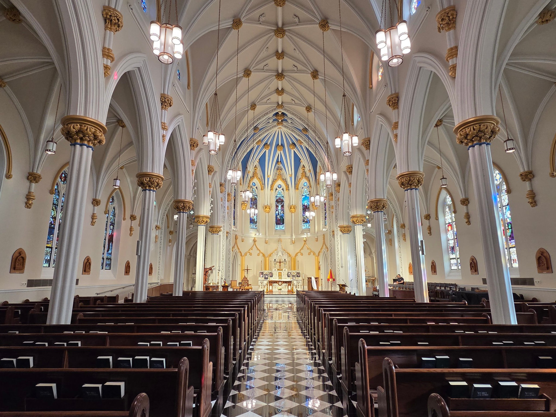 Interior of the Basilica of Saint Mary of the Immaculate Conception in Norfolk, Virginia