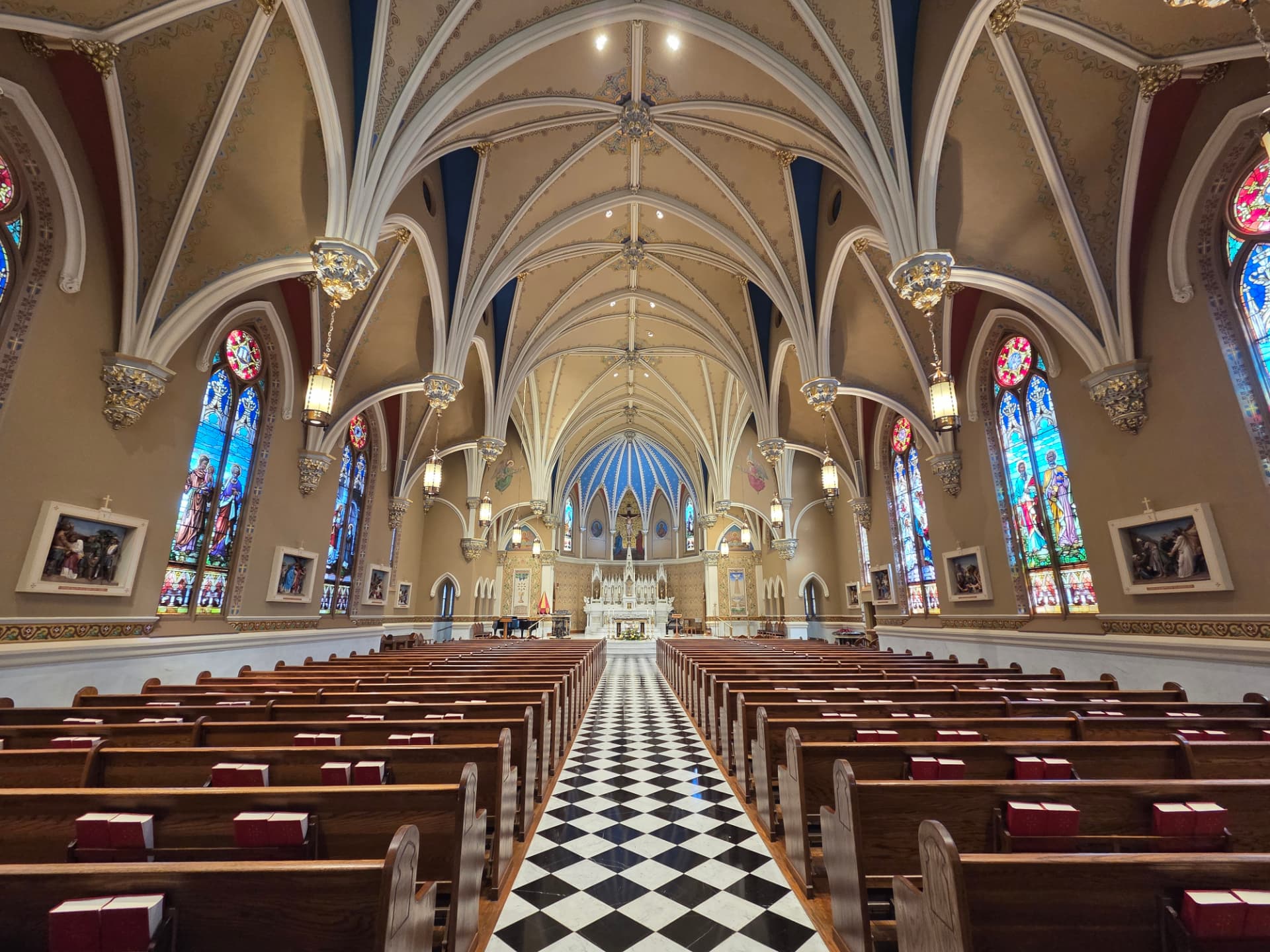 Interior of the Basilica of St. Andrew in Roanoke, Virginia