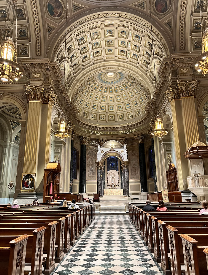 Interior of the Cathedral Basilica of Saints Peter and Paul in Philadelphia, Pennsylvania