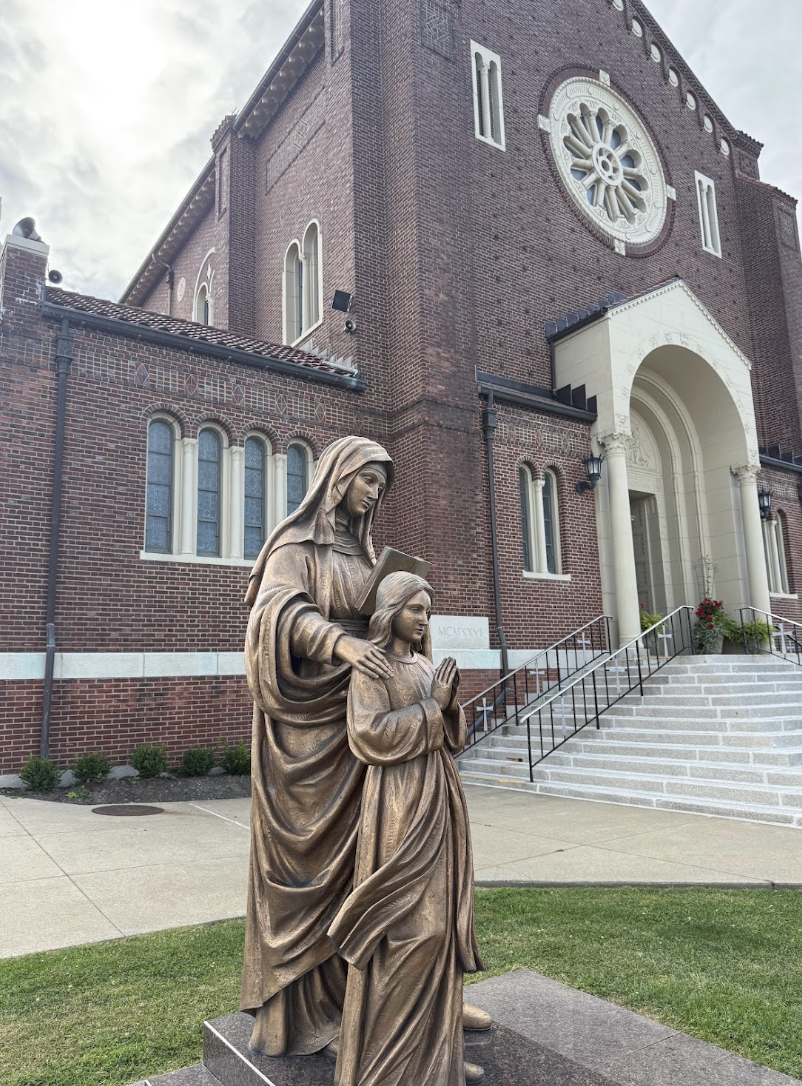 Exterior of the Basilica of the National Shrine of St. Ann in Scranton, Pennsylvania